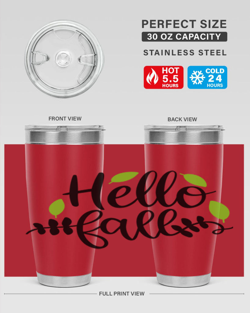 Hello Fall 283#- fall- Tumbler