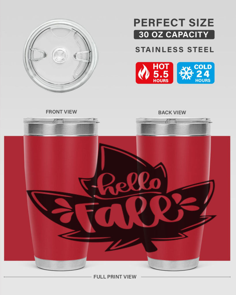 Hello Fall 494#- fall- Tumbler
