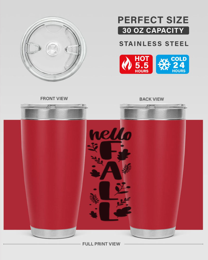 Hello Fall 495#- fall- Tumbler