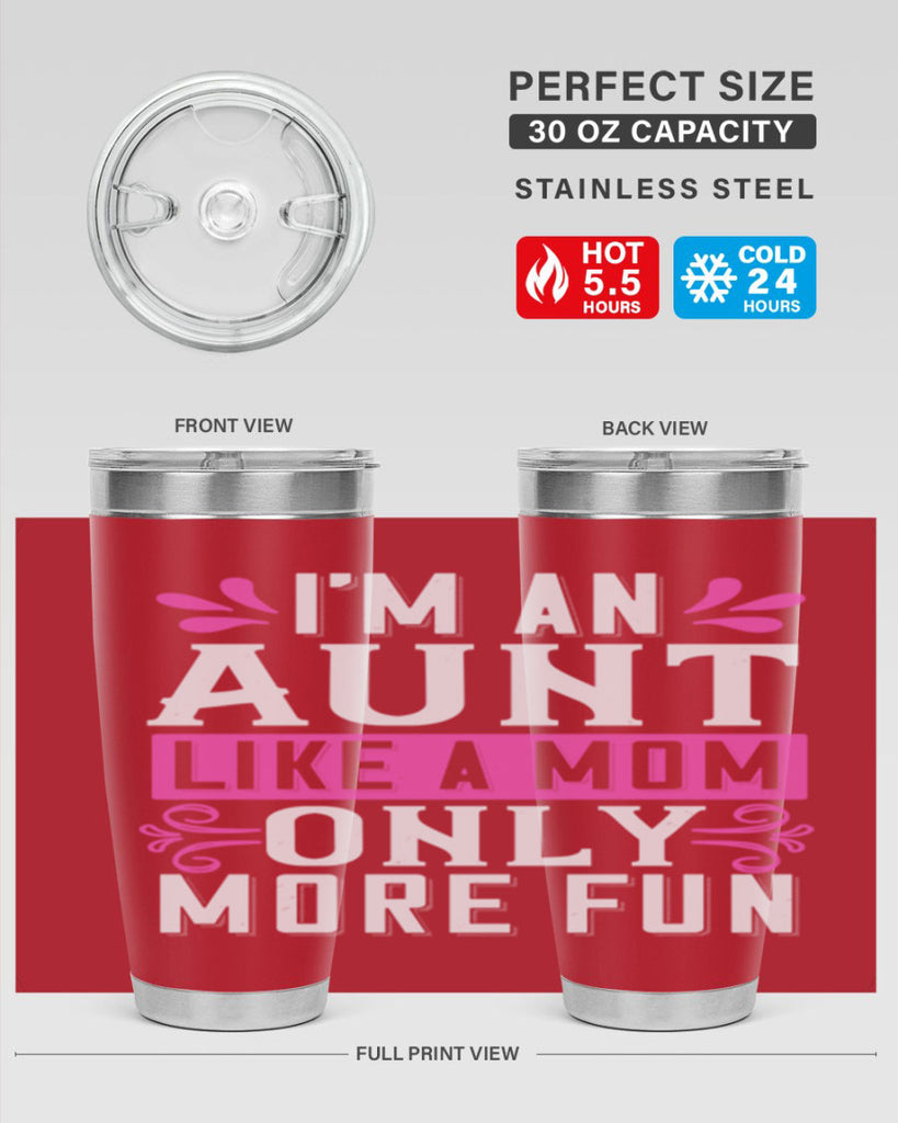 I’m an Aunt like a mom only more fun Style 42#- aunt- Tumbler