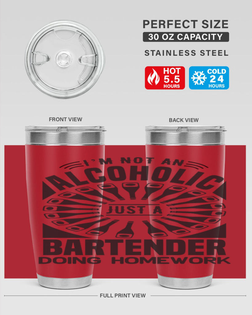 Im not an Style 18#- bartender- tumbler