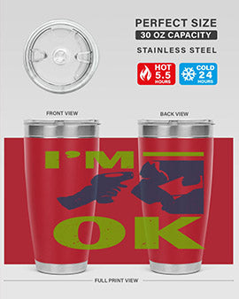 Im ok Style 30#- corona virus- Tumbler