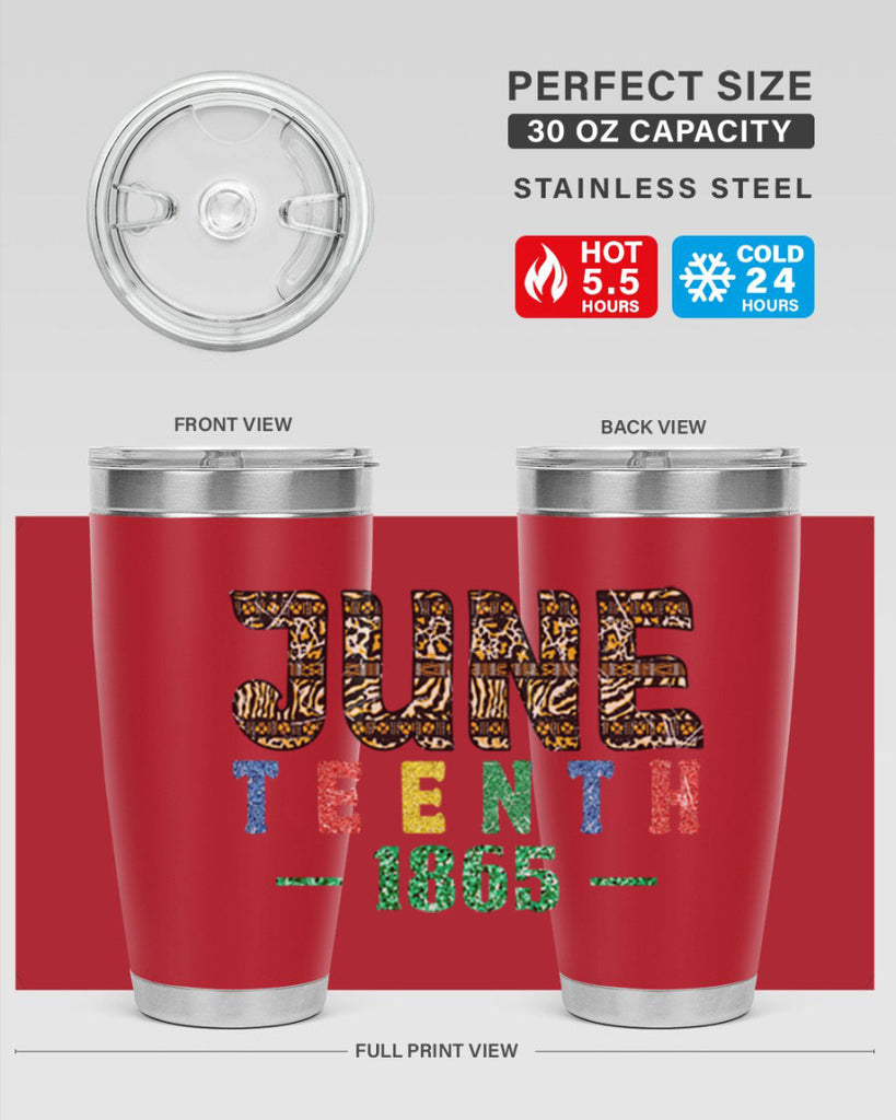 Juneteenth 1865 Png 40#- Juneteenth- tumbler