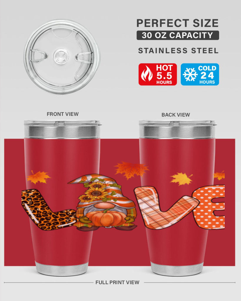 LOVEFallGnomeAutumn 416#- fall- Tumbler