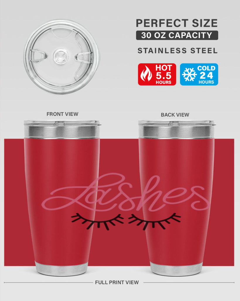 Lashes Style 63#- make up- Tumbler