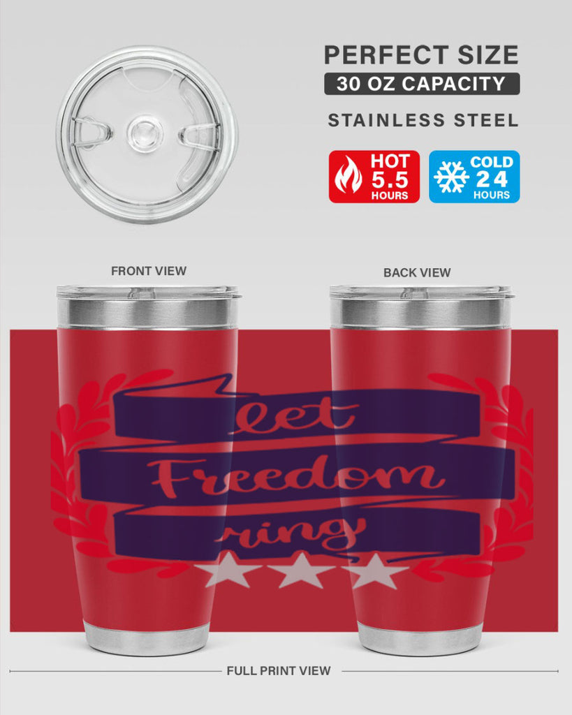Let Freedom Ring Style 159#- Fourt Of July- Tumbler