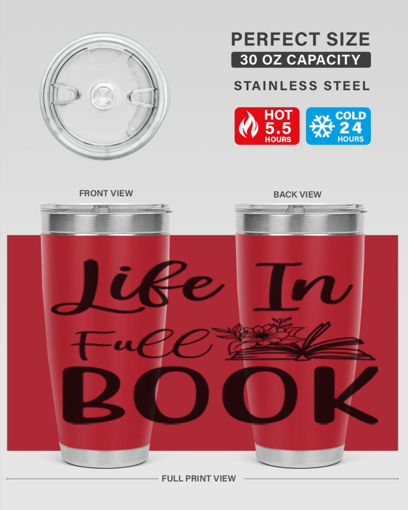 Life In Full Book 297#- spring- Tumbler