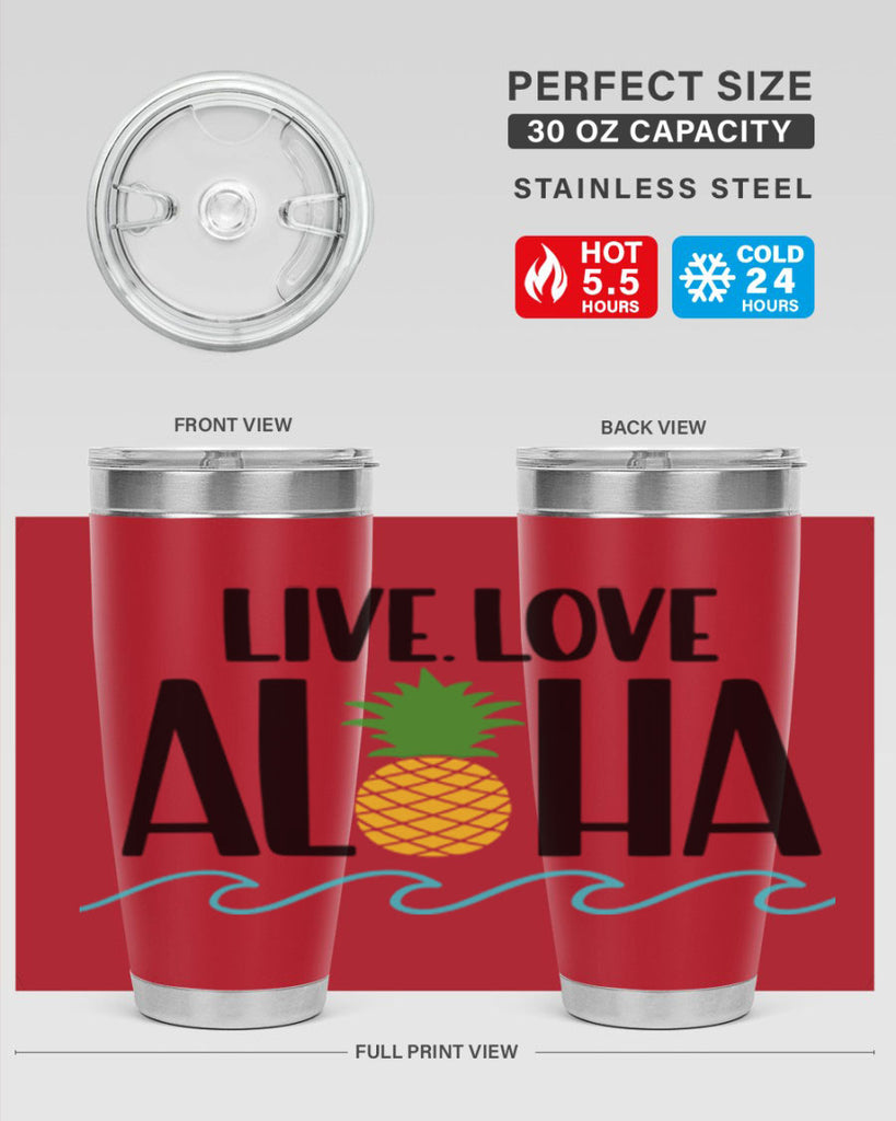 Live Love Aloha Style 30#- summer- Tumbler