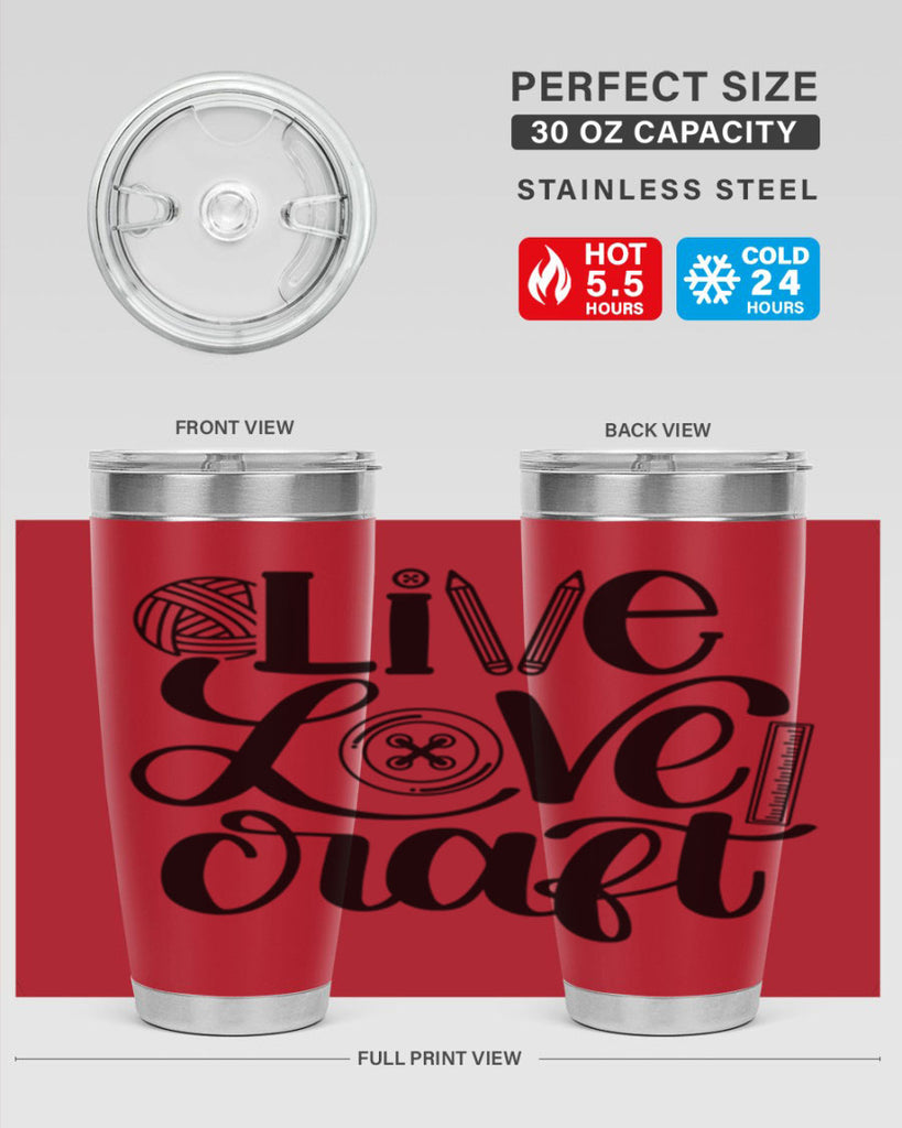 Live Love Craft 14#- crafting- Tumbler