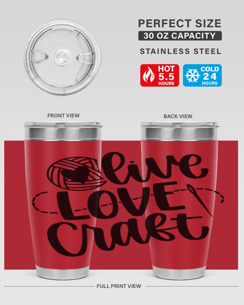 Live Love Craft 15#- crafting- Tumbler