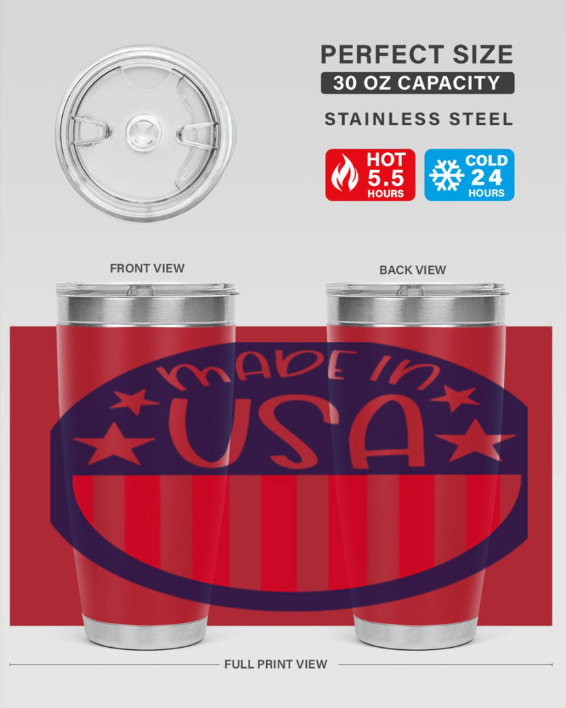 Made In USA Style 165#- Fourt Of July- Tumbler