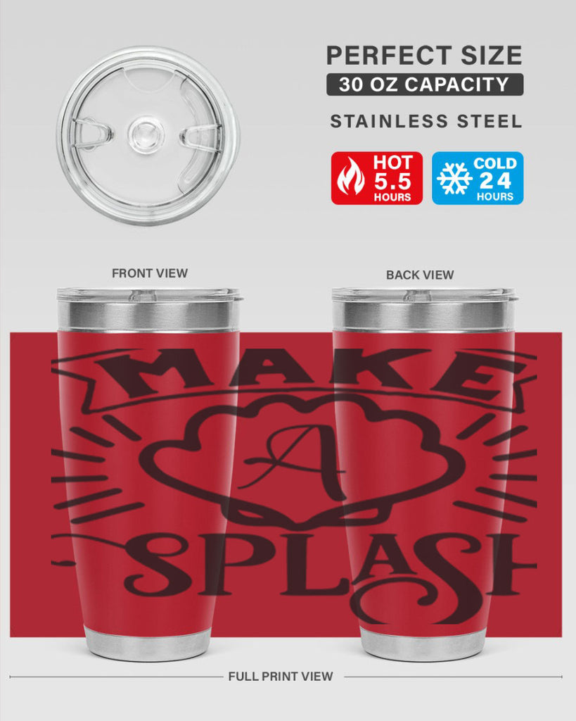 Make a splash 312#- mermaid- Tumbler