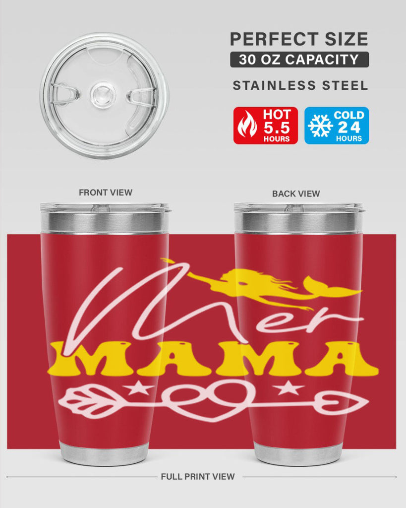 Mer Mama 332#- mermaid- Tumbler