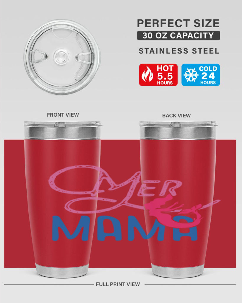Mer Mama 333#- mermaid- Tumbler