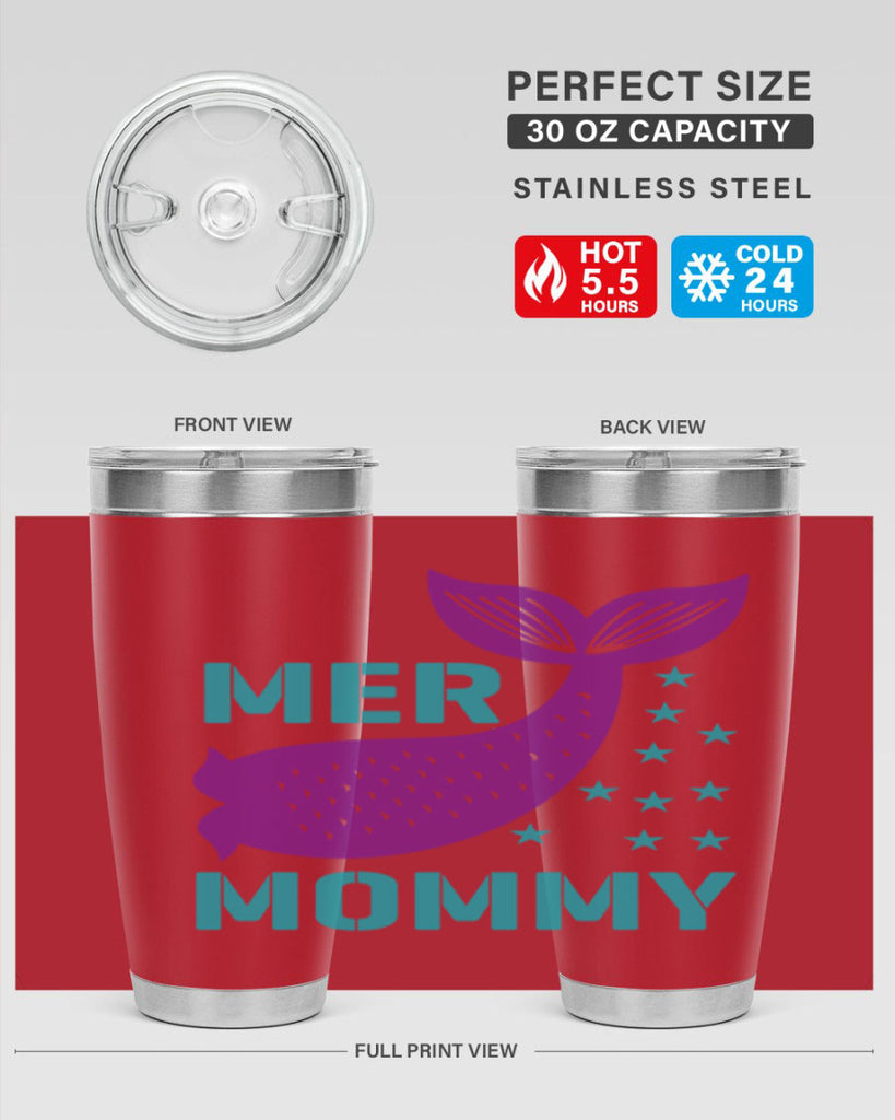 Mer Mommy 342#- mermaid- Tumbler