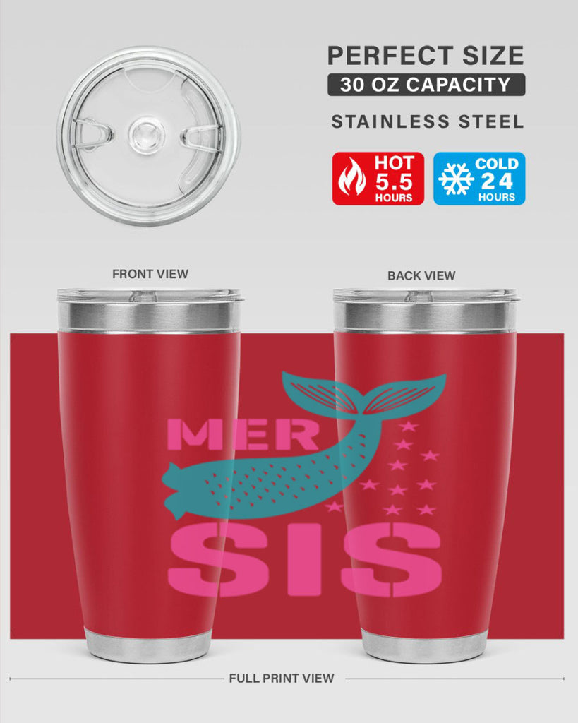 Mer Sis 345#- mermaid- Tumbler
