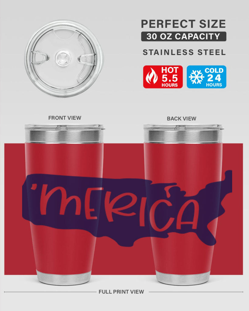 Merica Style 137#- Fourt Of July- Tumbler