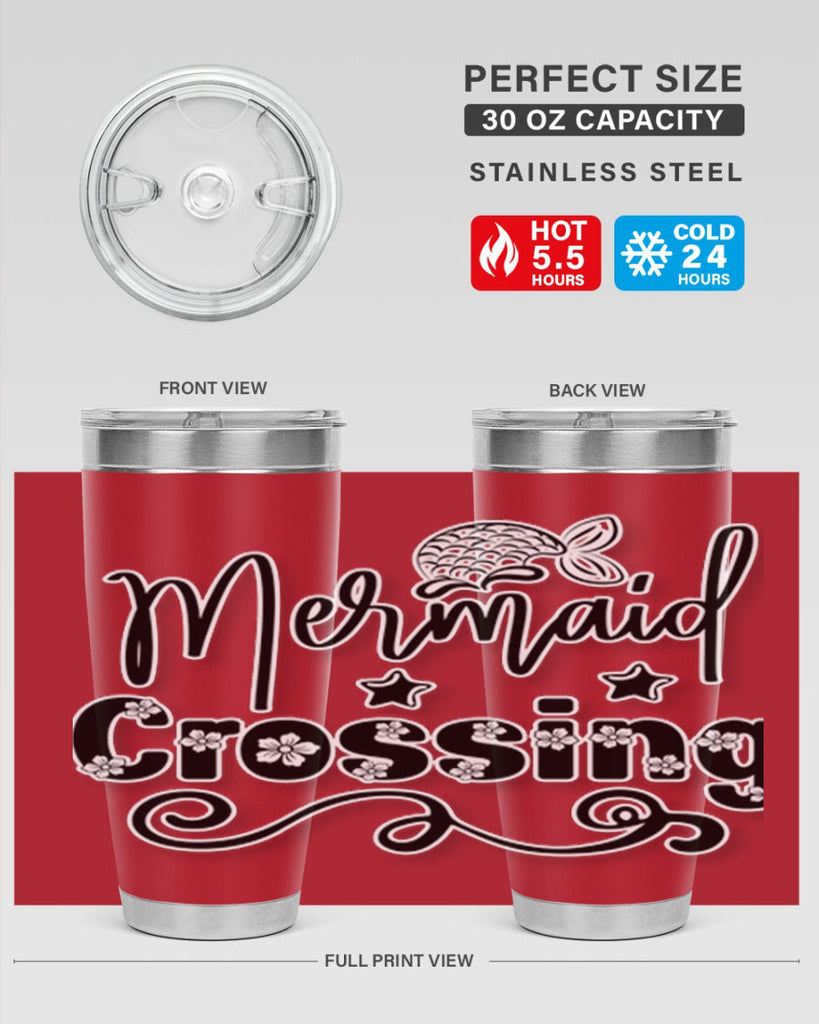 Mermaid Crossing 400#- mermaid- Tumbler