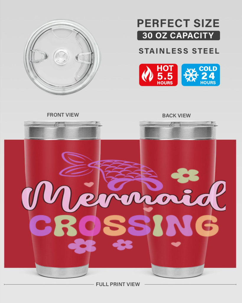 Mermaid Crossing 401#- mermaid- Tumbler