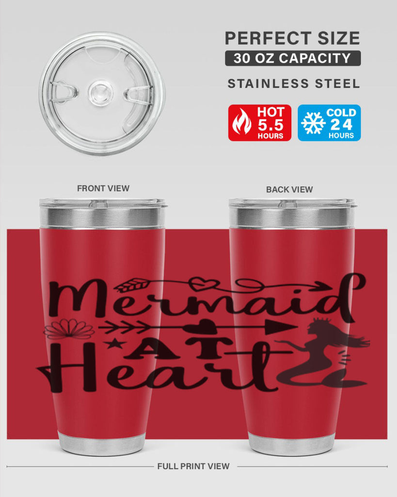 Mermaid at Heart design 397#- mermaid- Tumbler