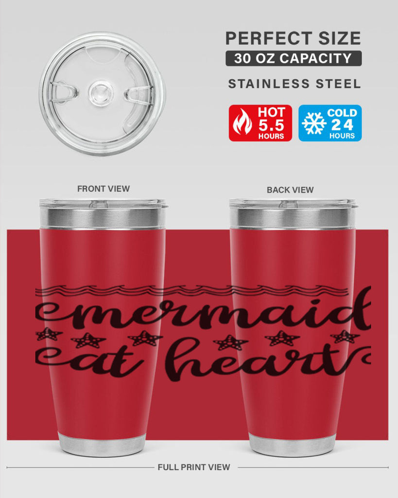 Mermaid at heart design 398#- mermaid- Tumbler