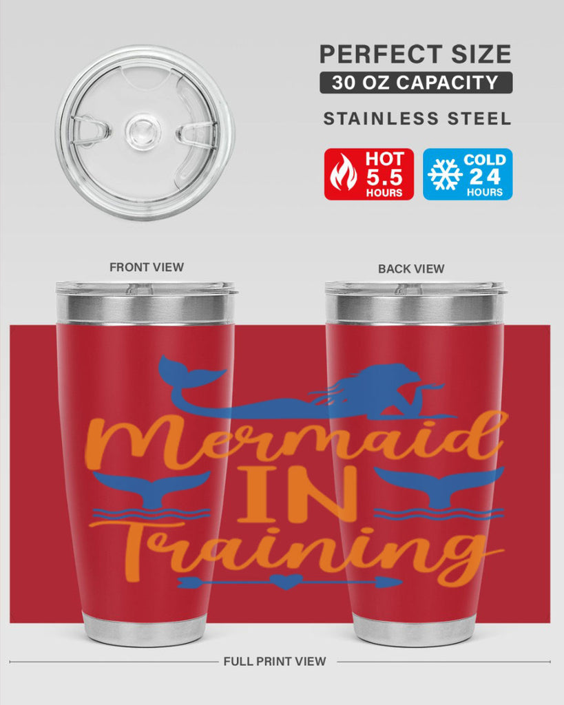 Mermaid in Training 367#- mermaid- Tumbler