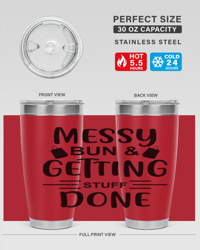Messy Bun Getting Stuff Done 120#- fashion- Cotton Tank