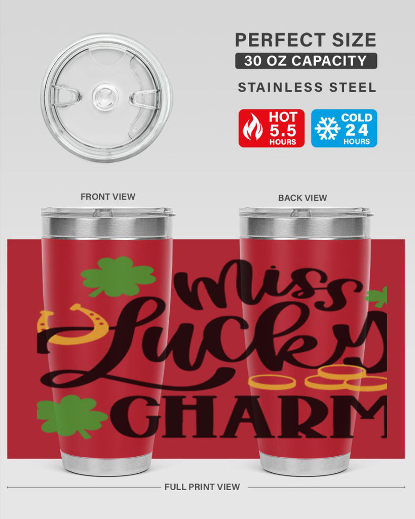 Miss Lucky Charm Style 47#- St Patricks Day- Tumbler