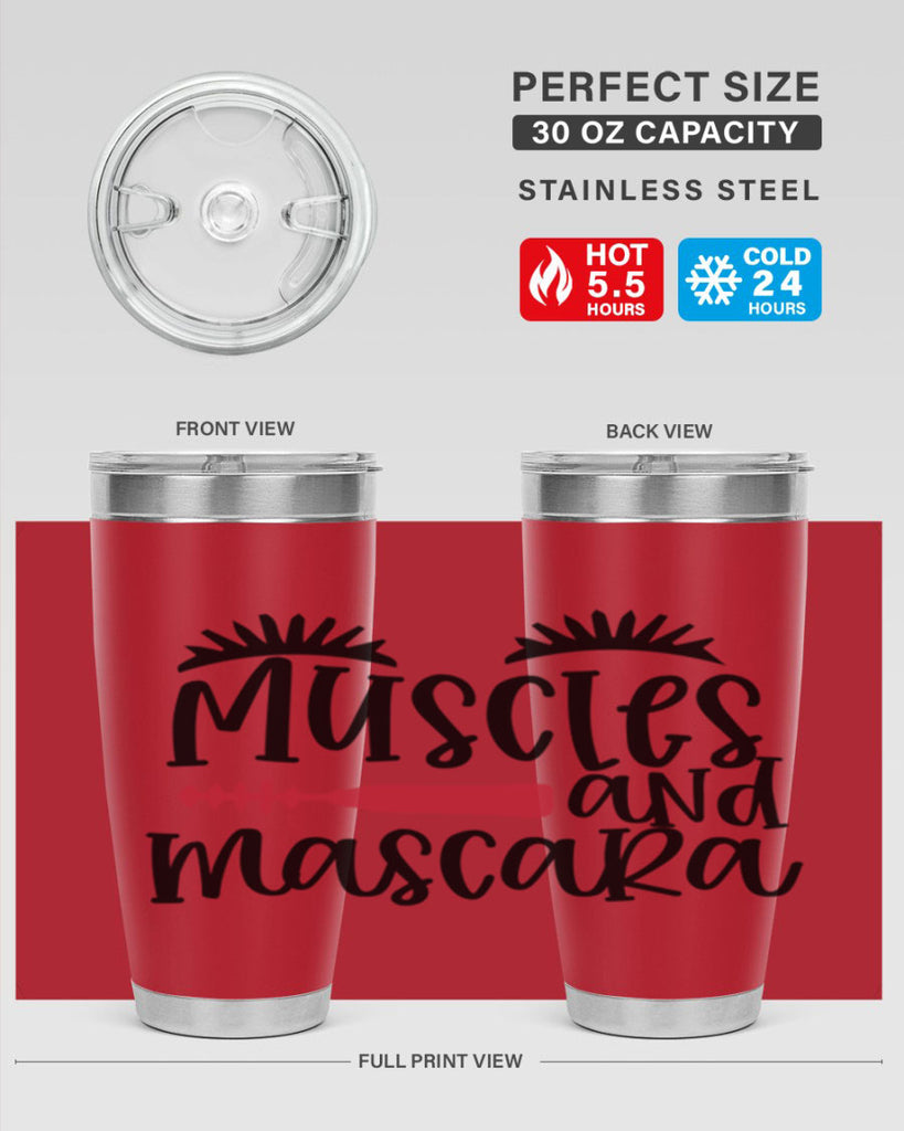 Muscles and mascara design Style 221#- make up- Tumbler
