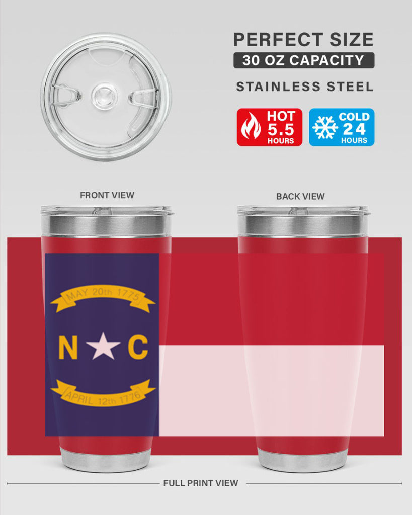 North Carolina 19#- Us Flags- Tumbler