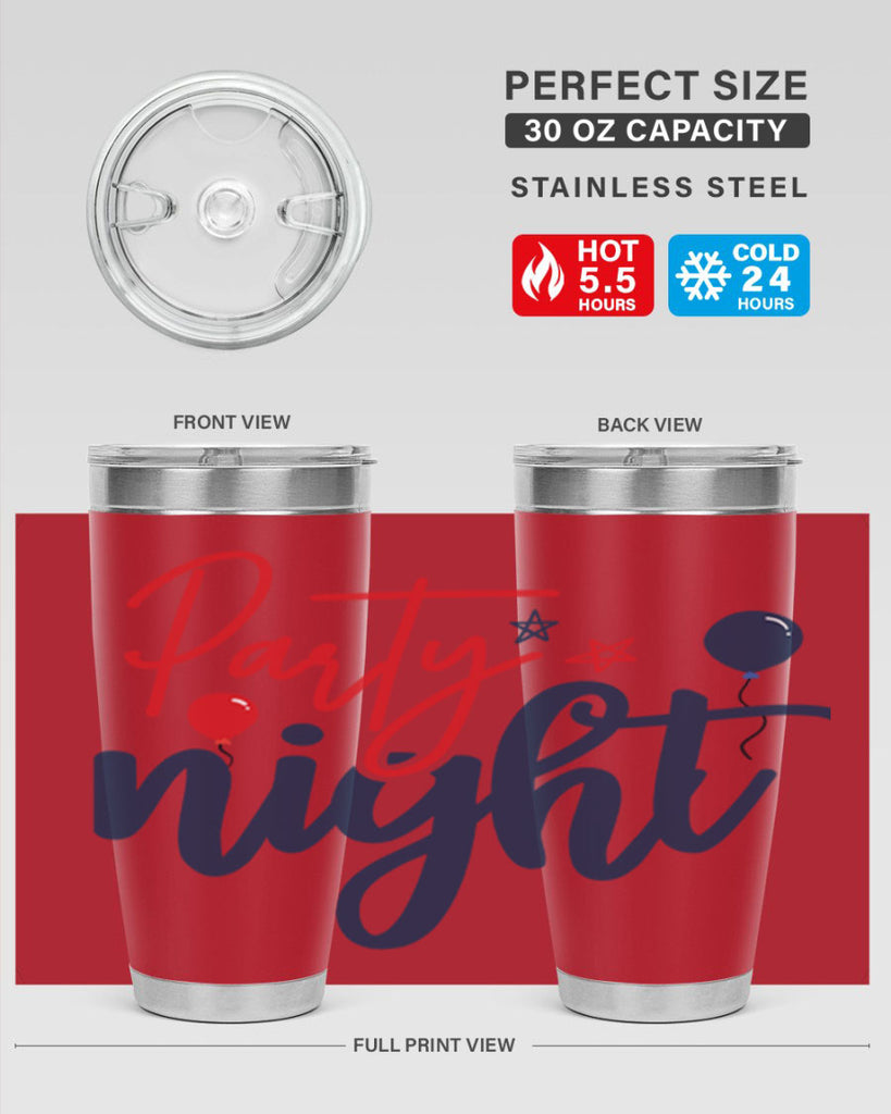 Party Night Style 84#- Fourt Of July- Tumbler