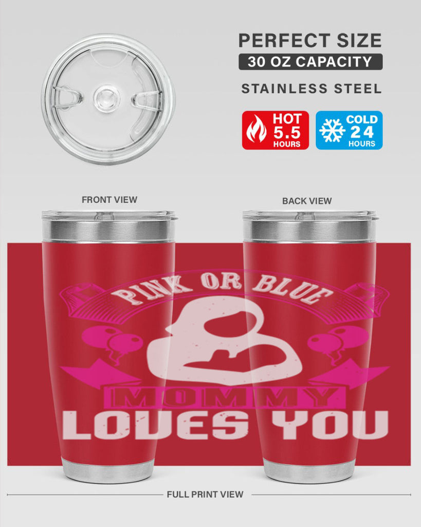 Pink or Blue Monny Loves You Style 178#- baby- tumbler