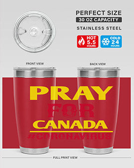 Pray For Canada Style 7#- corona virus- Tumbler