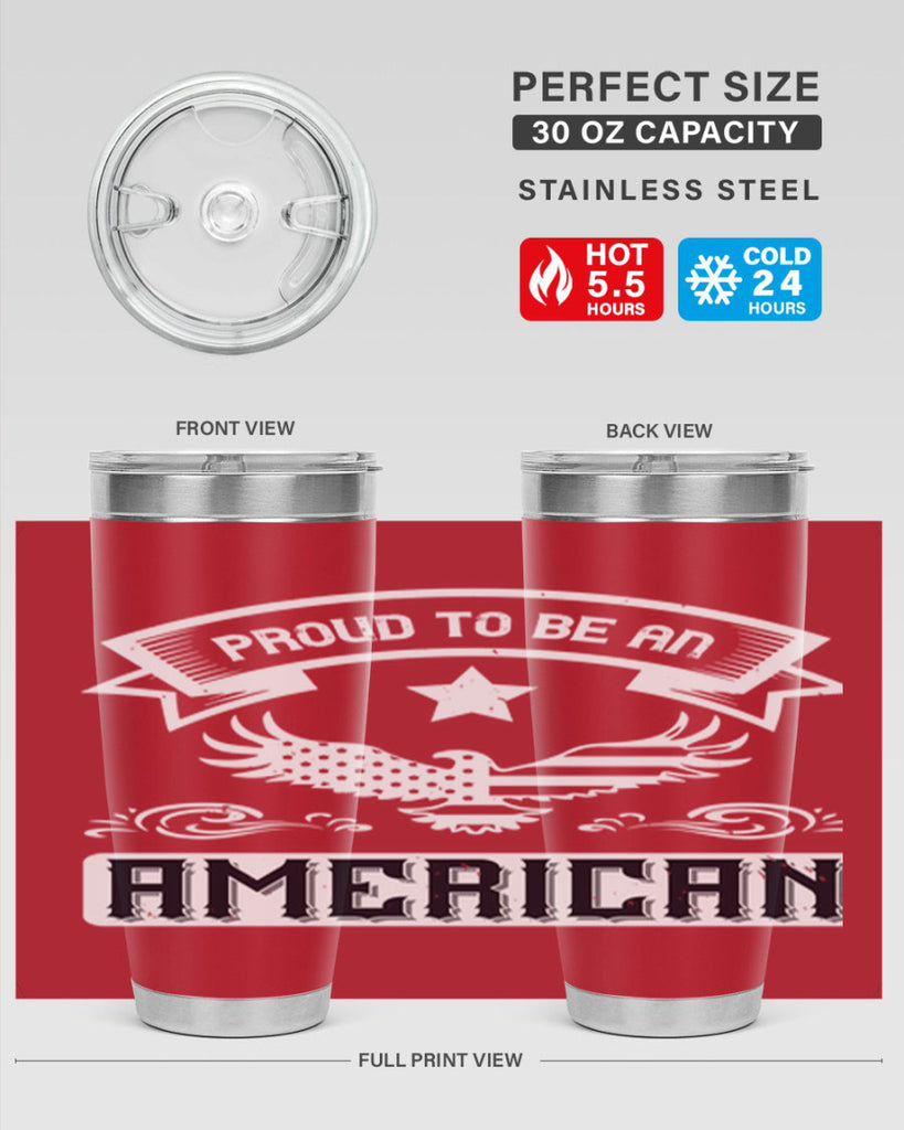 Proud to be an American Style 189#- Fourt Of July- Tumbler