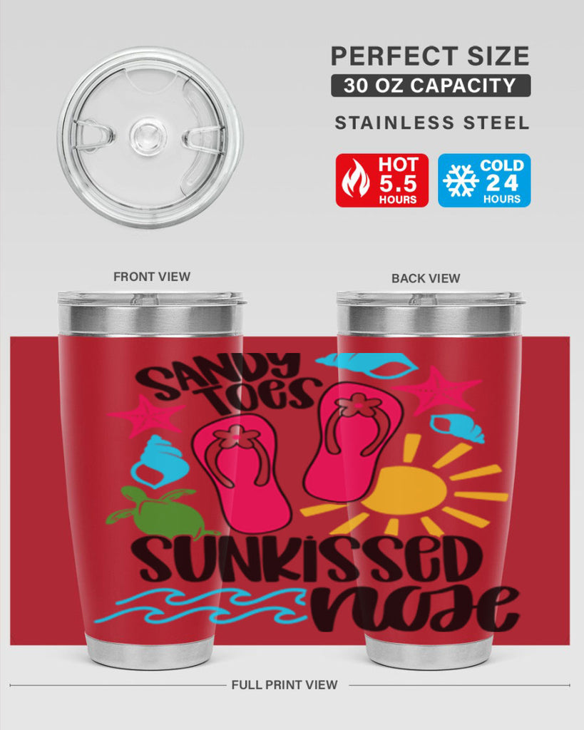 Sandy Toes Sunkissed Nose Style 27#- summer- Tumbler