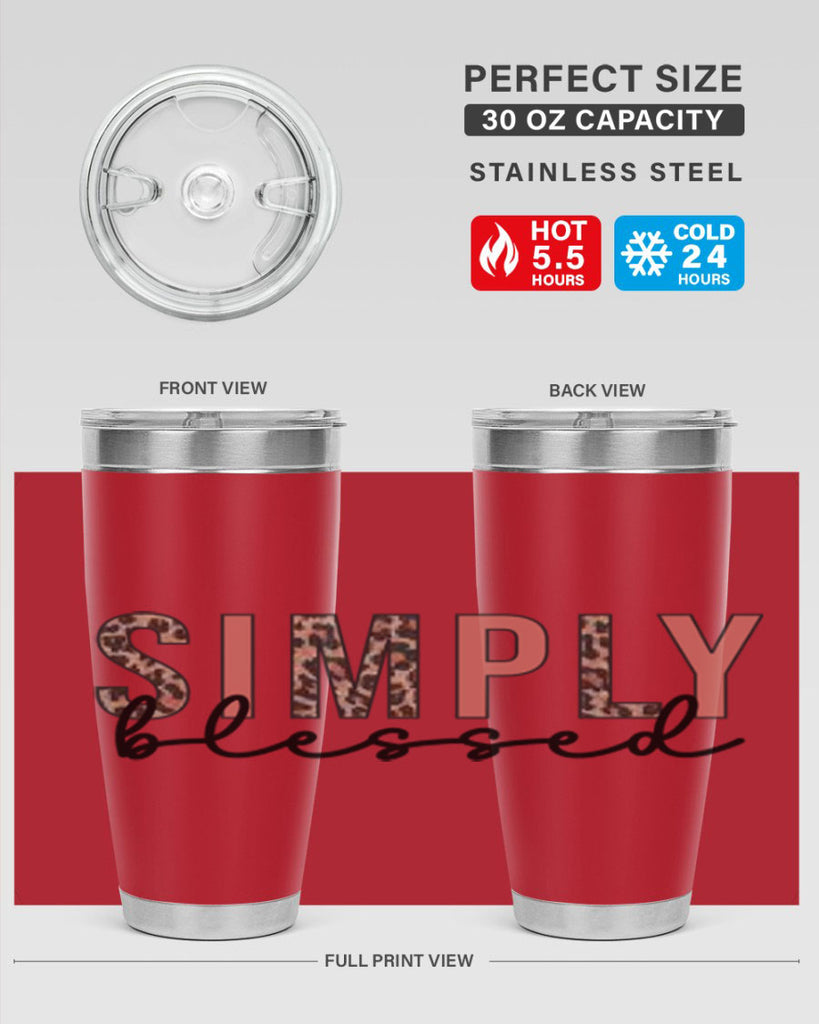Simply blessed 575#- fall- Tumbler