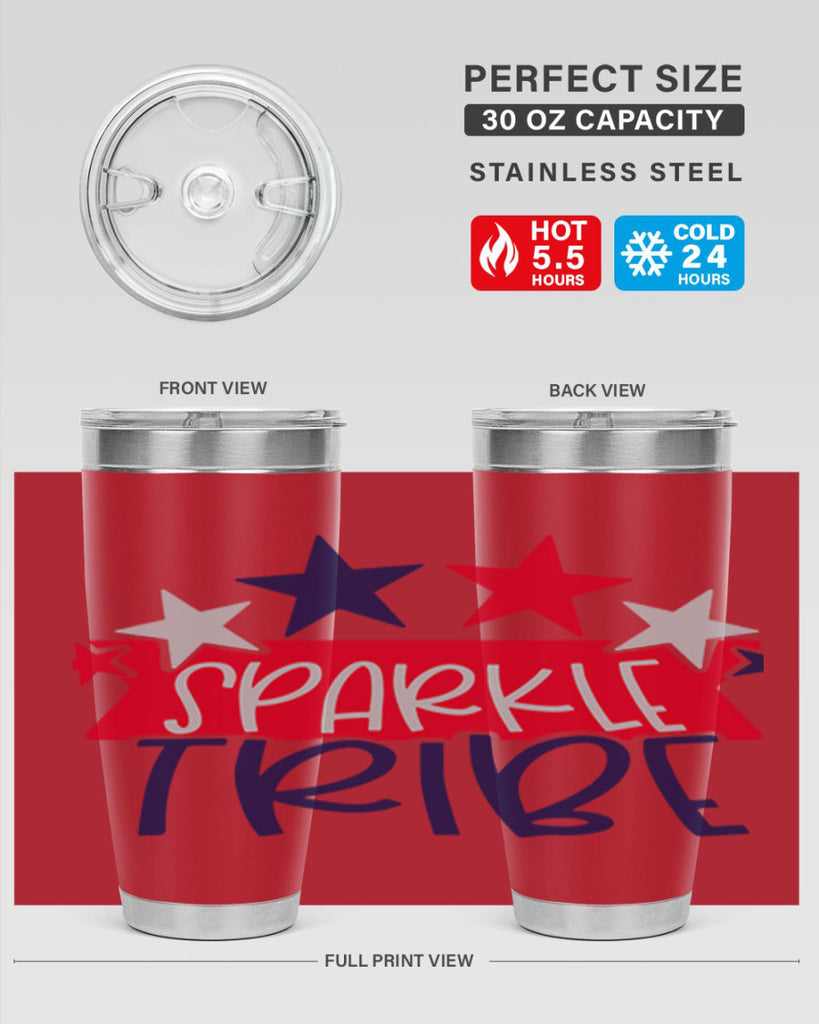 Sparkle Tribe Style 172#- Fourt Of July- Tumbler
