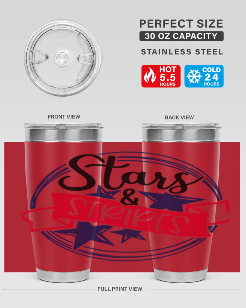 Stars StripeS Style 174#- Fourt Of July- Tumbler