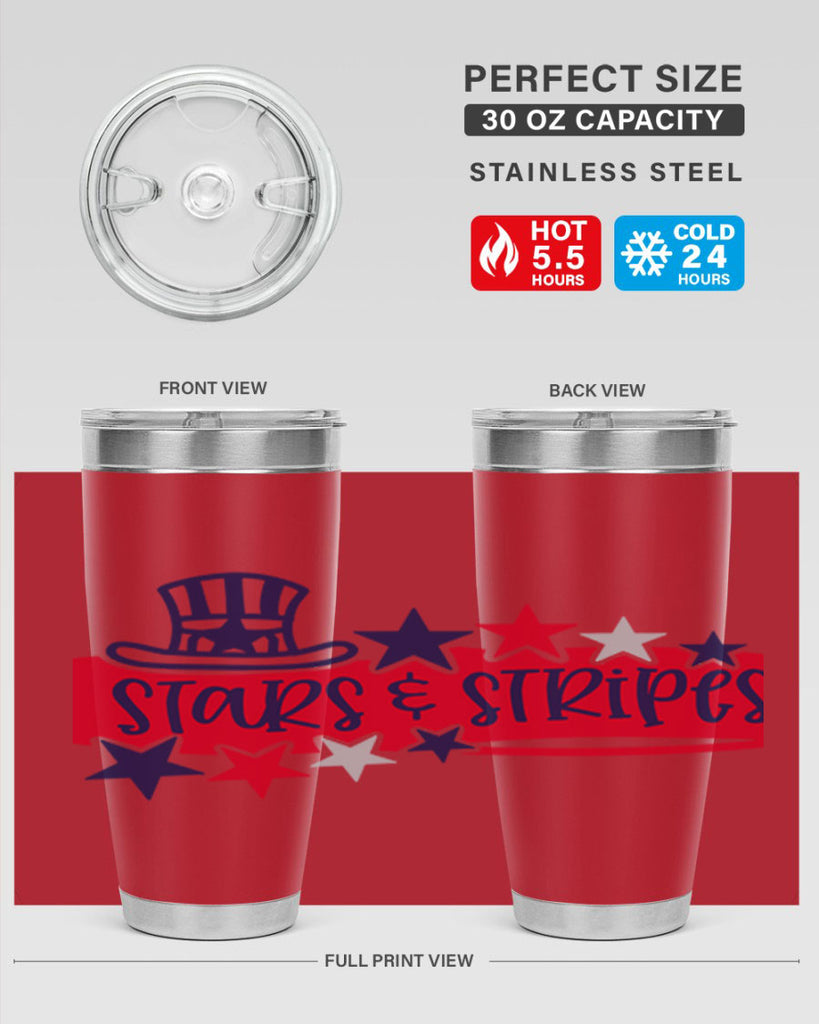 Stars Stripes Style 175#- Fourt Of July- Tumbler