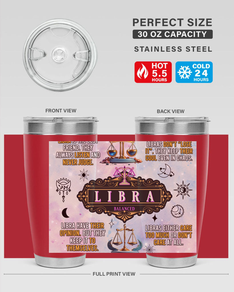 StraightLibra 474#- zodiac- Tumbler