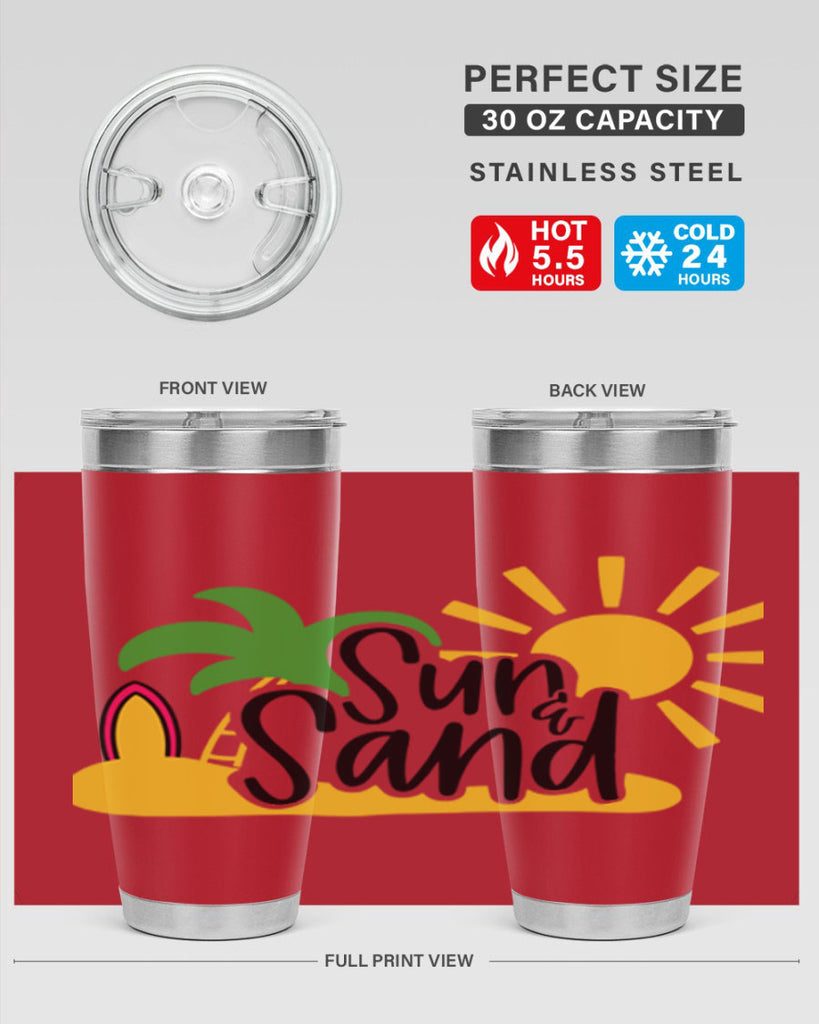 Sun Sand Style 17#- summer- Tumbler