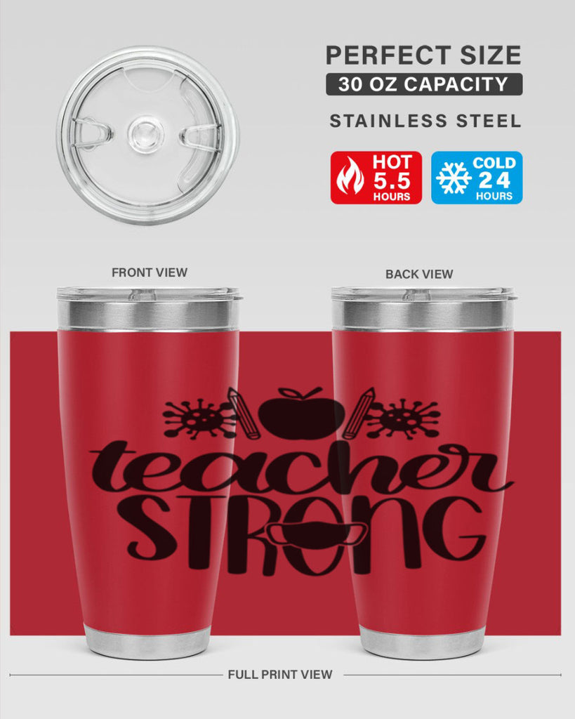 Teacher Strong Style 47#- teacher- tumbler