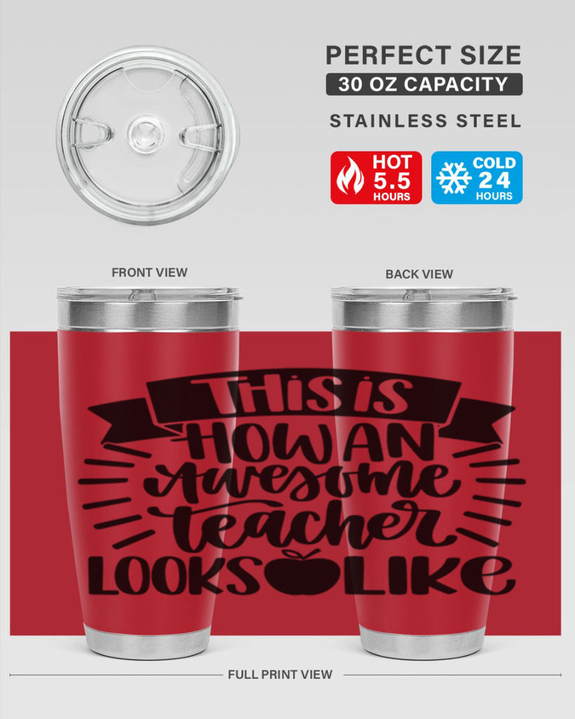 This Is How An Awesome Style 34#- teacher- tumbler