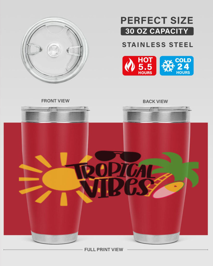 Tropical Vibes Style 9#- summer- Tumbler