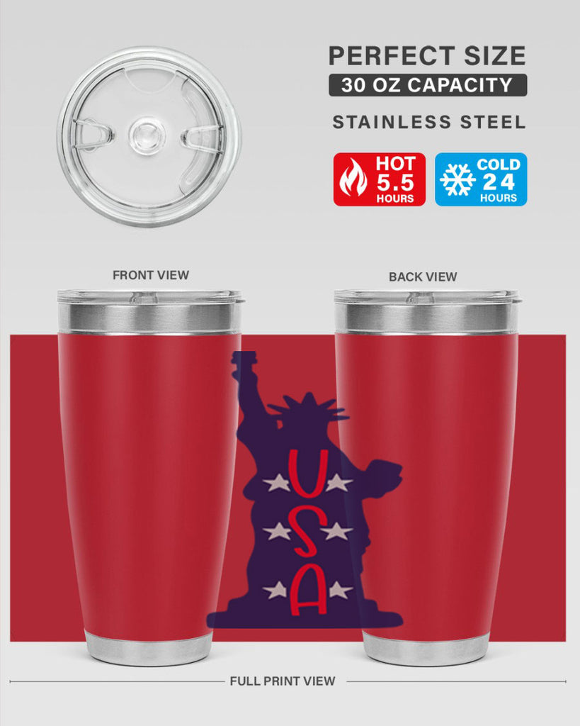 USA Style 181#- Fourt Of July- Tumbler