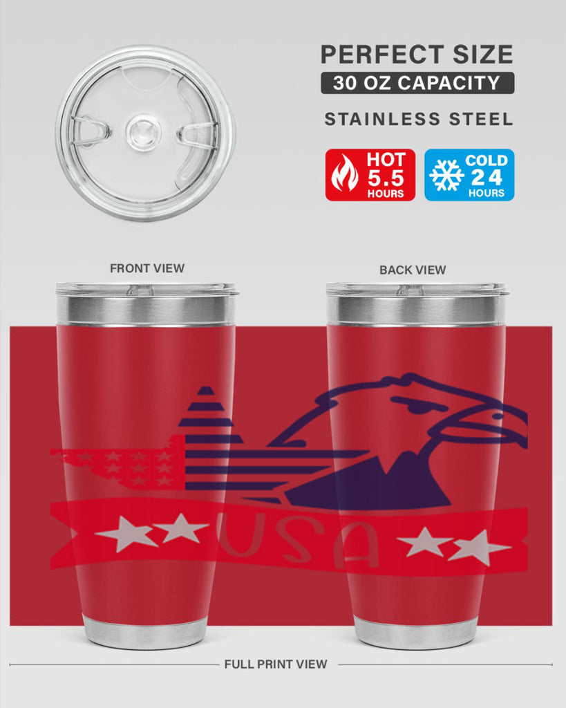 USA Style 182#- Fourt Of July- Tumbler