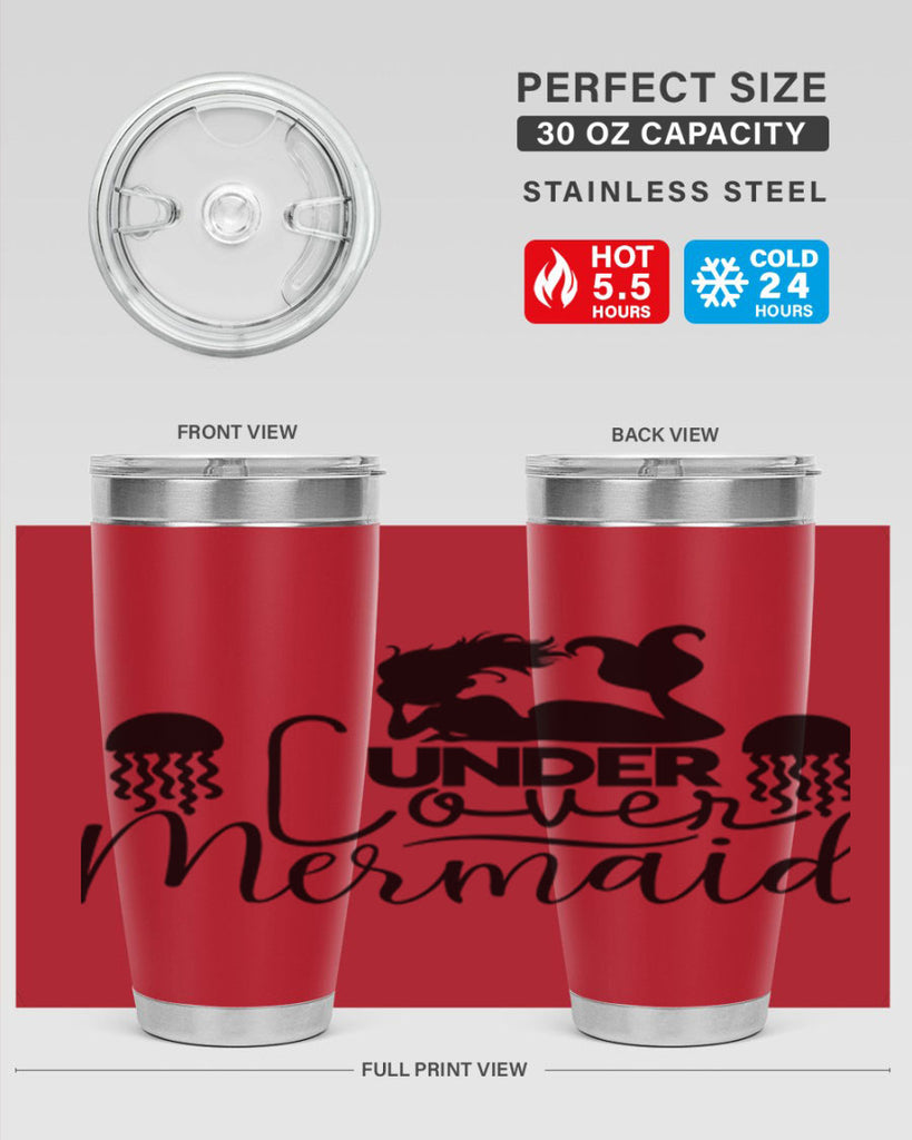 Under Cover Mermaid 642#- mermaid- Tumbler
