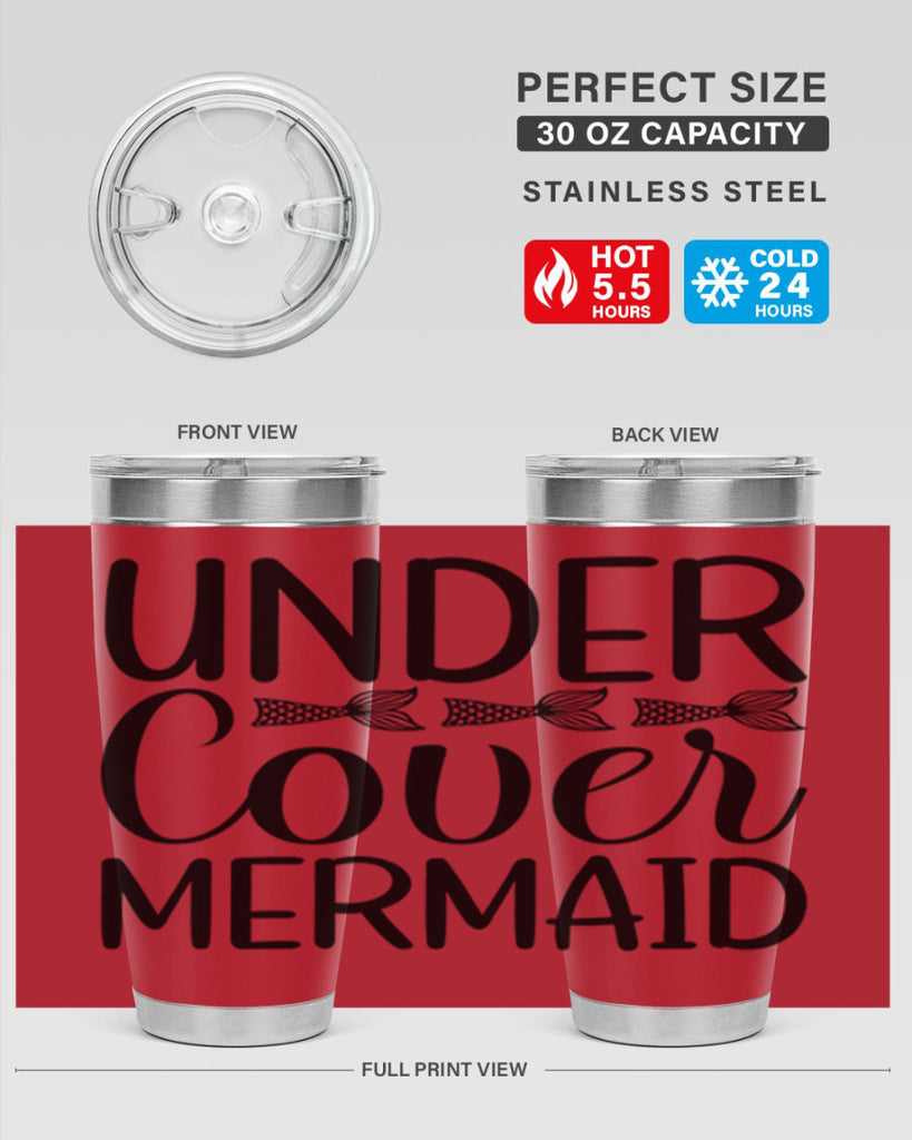 Under Cover Mermaid 647#- mermaid- Tumbler