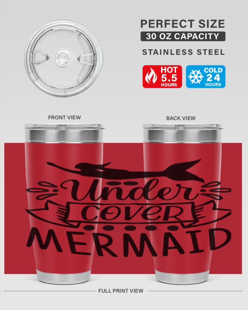 Under cover mermaid 645#- mermaid- Tumbler