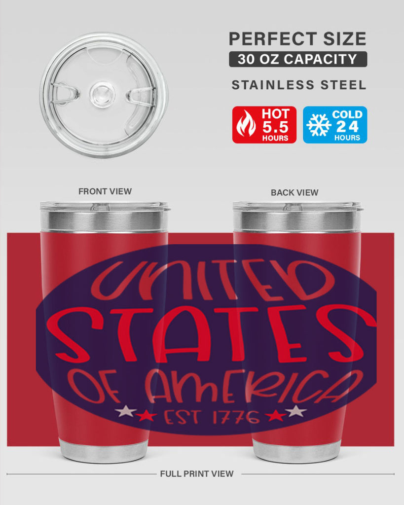 United States Of America Est Style 176#- Fourt Of July- Tumbler